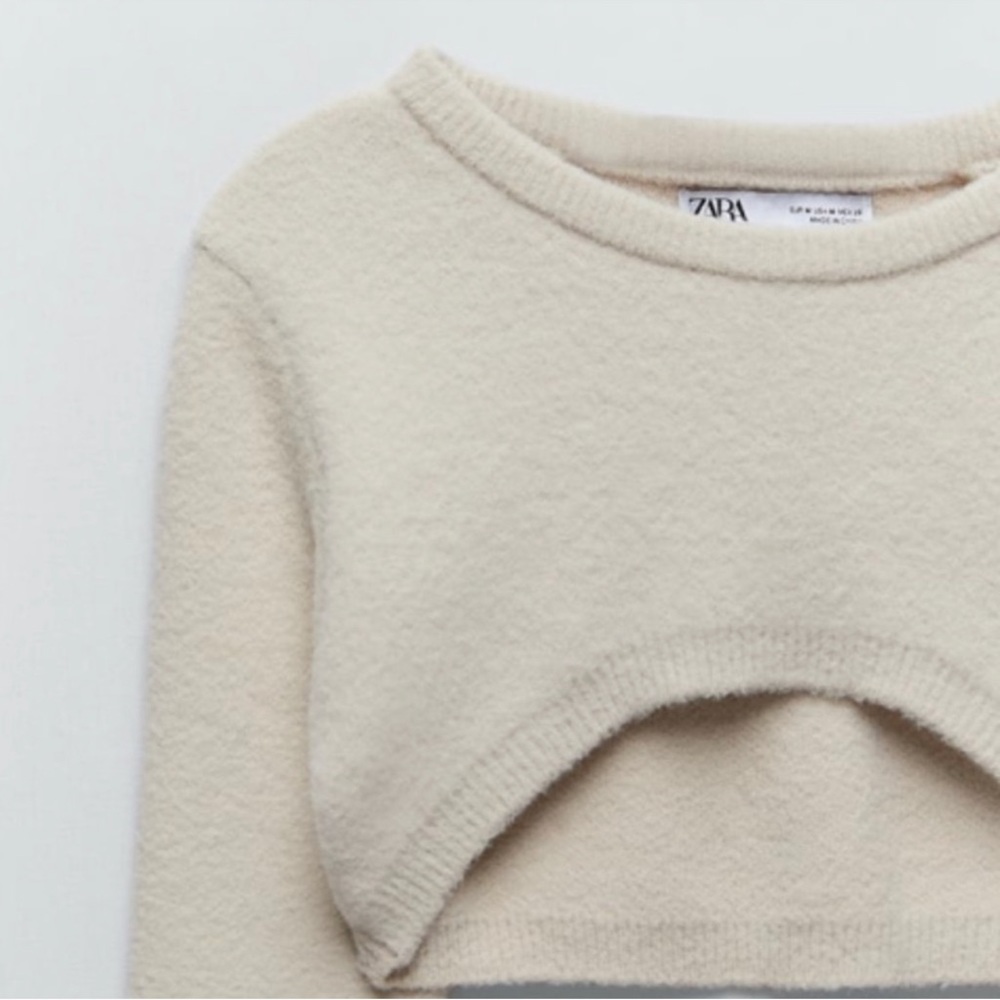 NWT ZARA Knit Arm Warmer Sweater S Blogger’s Fav - Picture 3 of 7